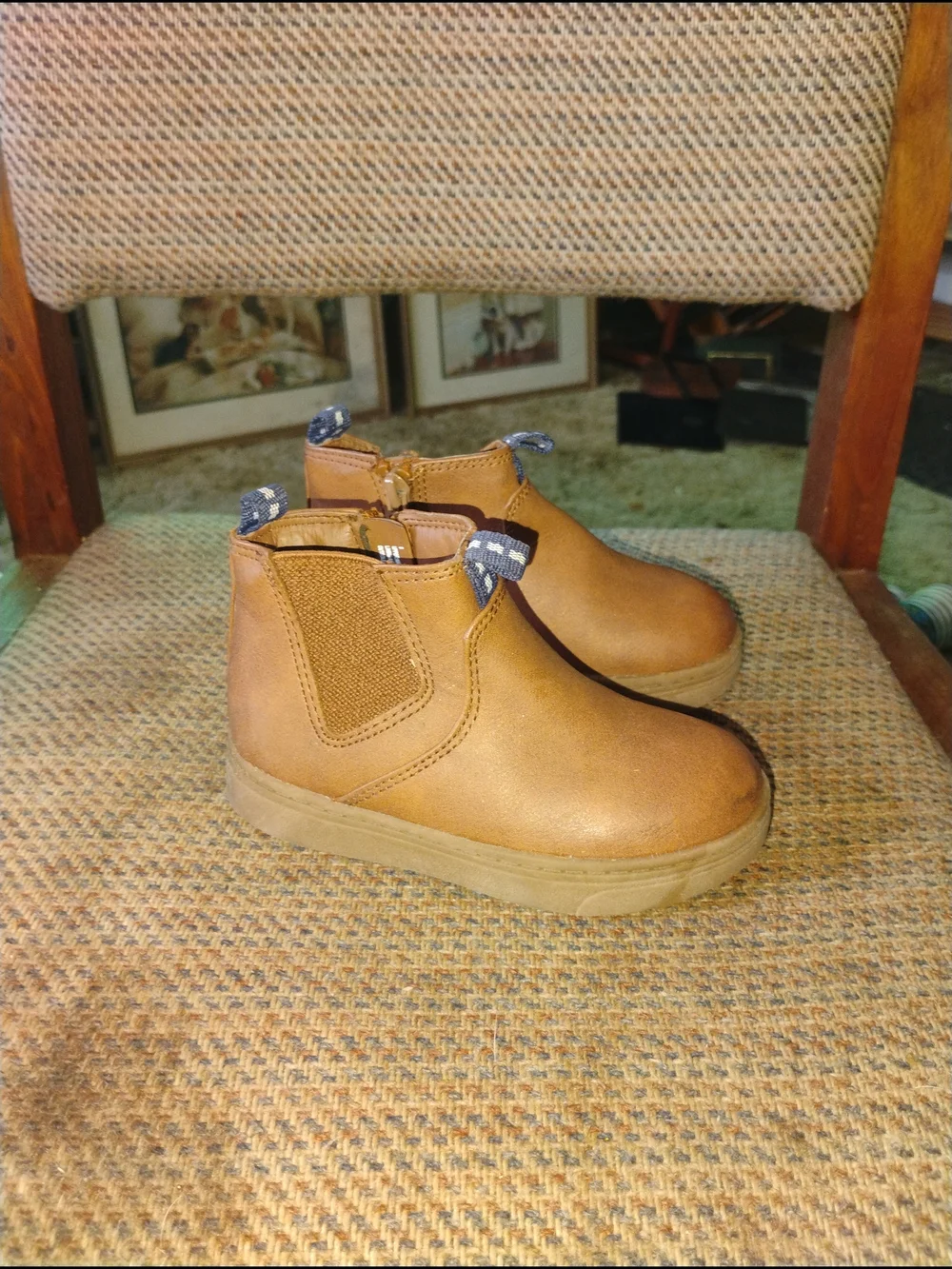 Kids Tan Chelsea Boots - Comfortable Everyday Slip-On